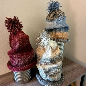 Handmade knit hats
